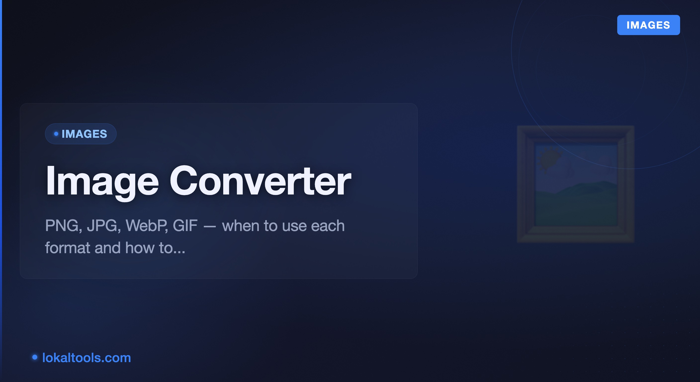 The Complete Guide to Image Format Conversion (PNG, JPG, WebP, GIF)